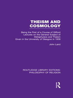 cover image of Theism and Cosmology